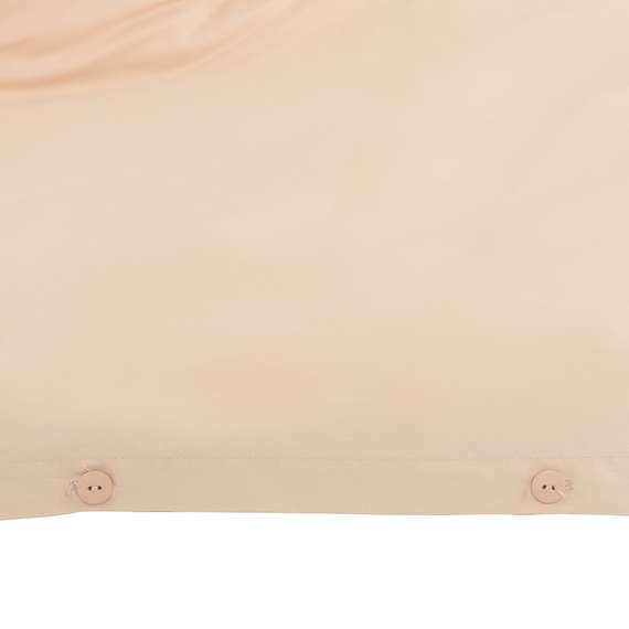 Комплект постельного белья полутораспальный из сатина бежево-розового цвета Essential