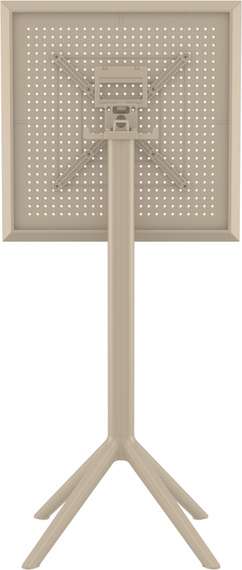 Стол пластиковый барный складной Sky Folding 60х60 бежевый