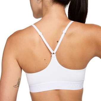 ТОП теннисный Nike Indy Light Support Padded Adjustable Sports Bra - белый