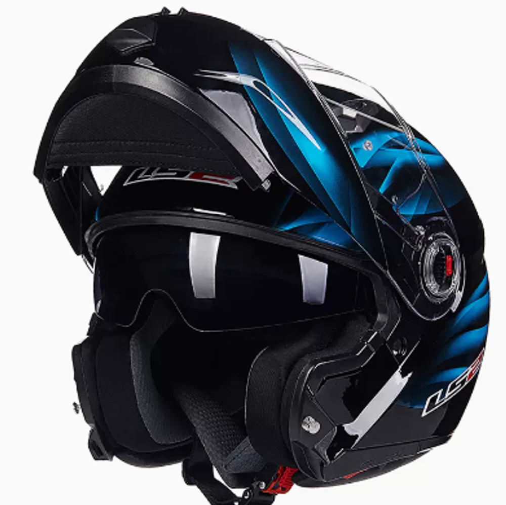 Шлем модуляр LS2 Чёрн-синий XL