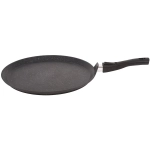 Сковорода-лавашница 35см с ручкой «Мраморная» (темный мрамор) слмт350а