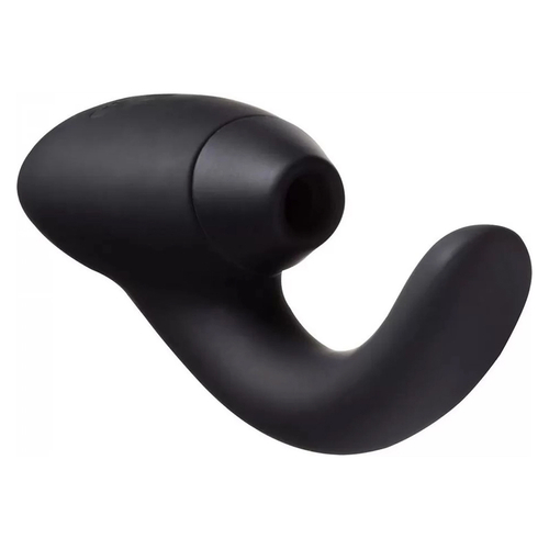 Черный вибратор 19,2см с вакуумным клиторальным стимулятором Womanizer InsideOut Dual G-Spot & Clitoral Stimulator Black WZ07AC0100