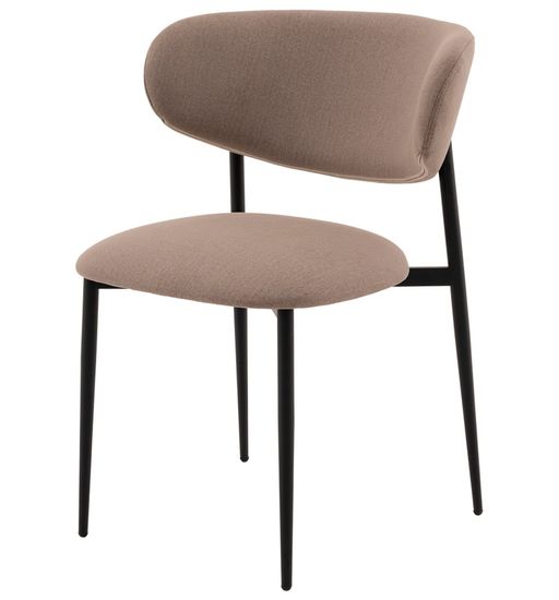 Стул Килиан велюр бежевый. черные ножки