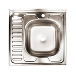 Мойка 60х60 (0,4) прав вып 1 1/2 Эконом (глуб. 13см)