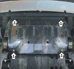 Защита Радиатора. 5 мм, Алюминий. для Mitsubishi Pajero Sport III 2016-2021, Mitsubishi L 200 2015-2018, Mitsubishi Pajero Sport III 2021-н.в. MOTODOR.31326