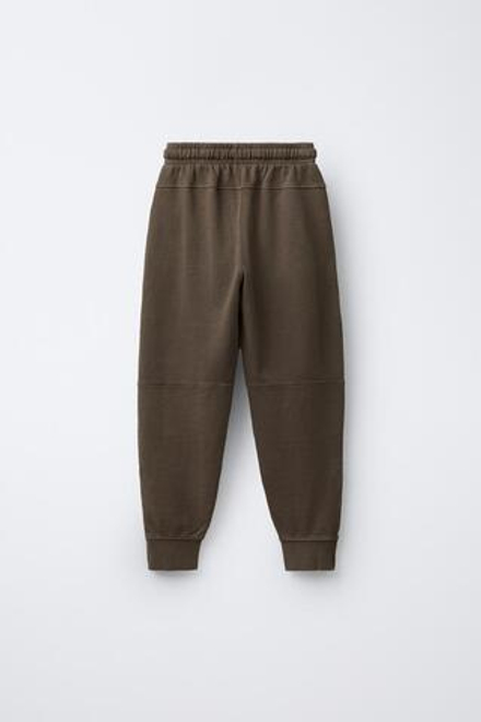 ZARA БРЮКИ SLIM НА МОЛНИЯХ, РЫЖЕВАТО-КОРИЧНЕВЫЙ