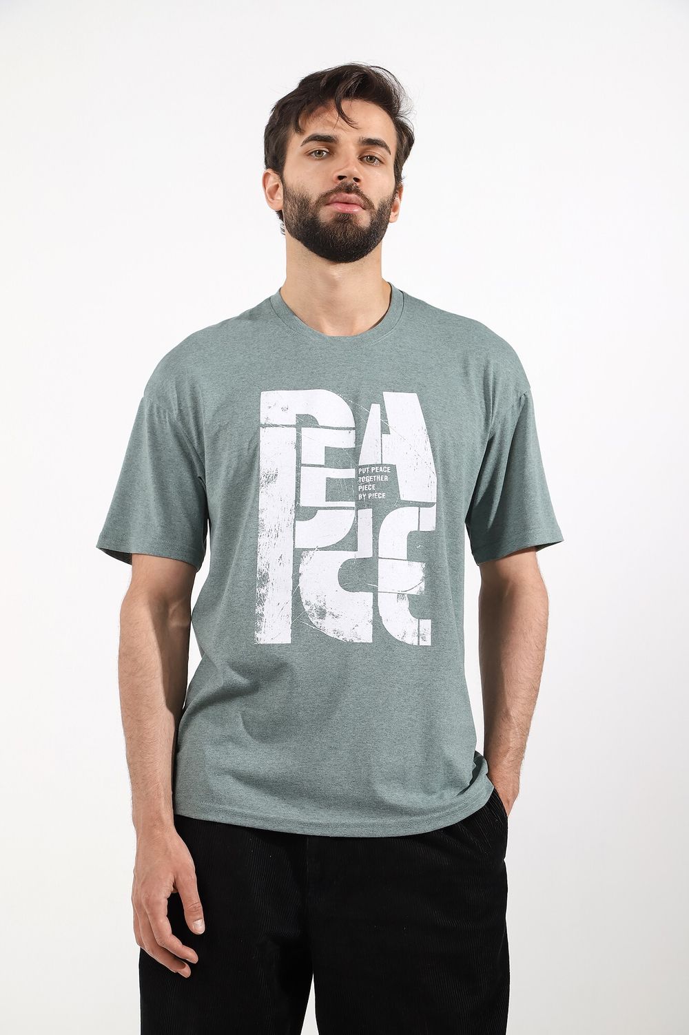 Фуфайка (футболка) мужская Герой-5 Виотекс МЕНТОЛ МЕЛАНЖ