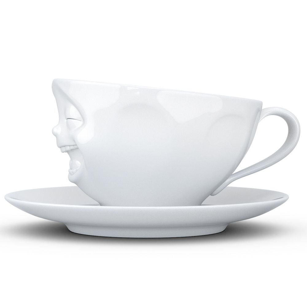 Чайная пара Laughing, 200 мл, белая