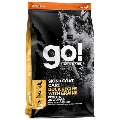 GO! SKIN+COAT CARE Duck Recipe With Grains корм для собак с Уткой и овсянкой 5,44кг