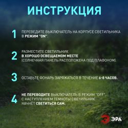 Светильник уличный ЭРА ERASF22-50 на солнечной батарее садовый Соло 1LED | Садовые декоративные светильники