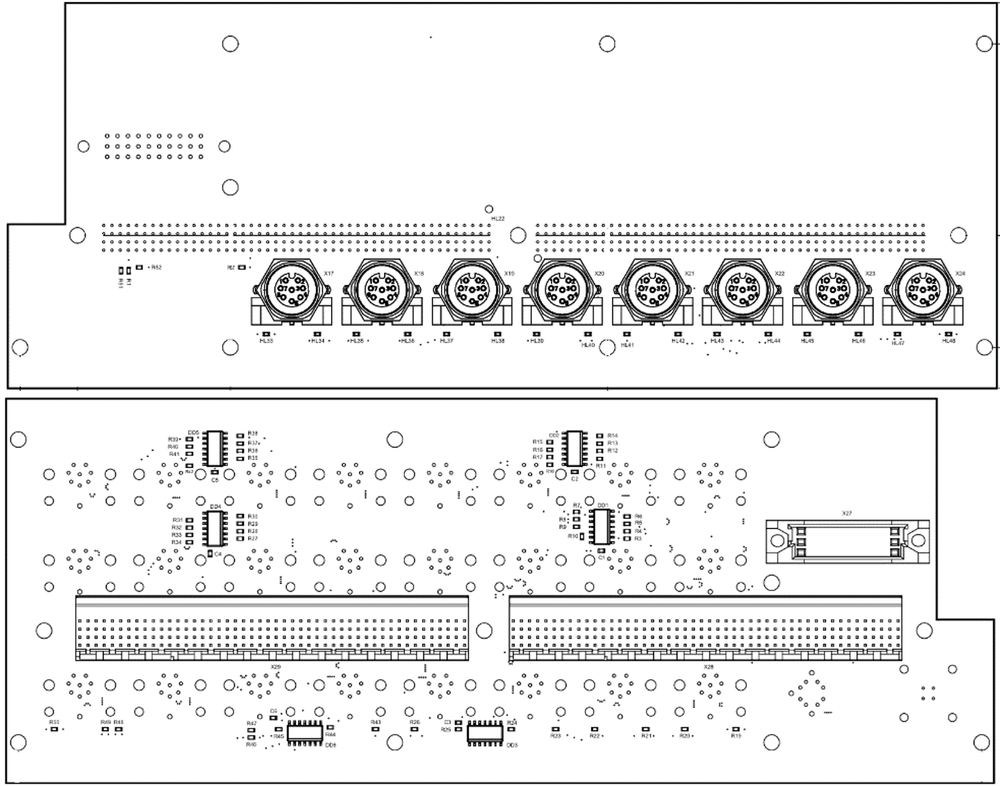 Плата ввода-вывода коммутатора