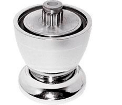 Опора мебельная регулируемая OP 41C декоративная пластик, цвет хром (14575)