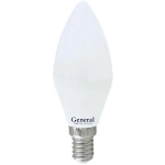 Лампа светодиодная GENERAL, Е27, 10Вт, С37 (свеча), 220В, 840Лм, 4500К (10/100)