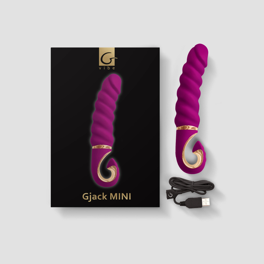 Gvibe Gjack Mini - Анатомический витой вибратор, 19х3.5 см