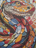 Календарь из гобелена на 2025 год Мозаика Змея 40х89