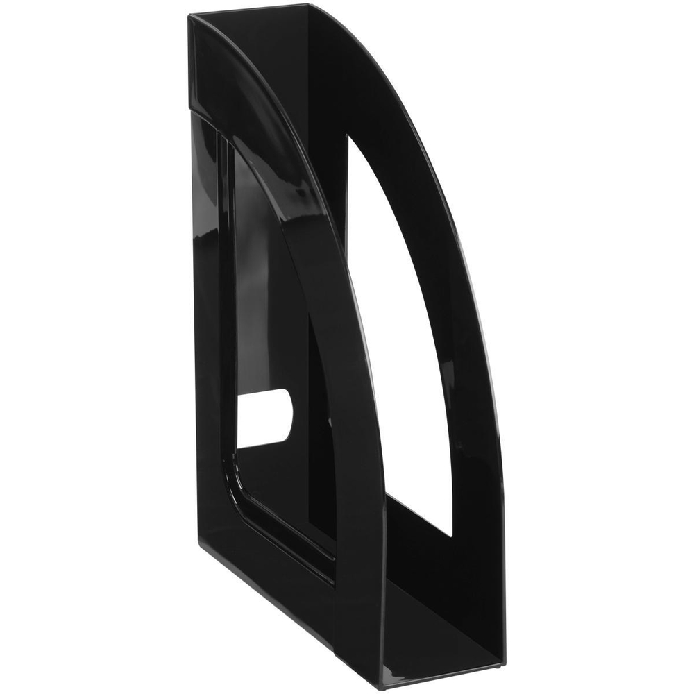 Лоток для бумаг вертикальный черный 70мм "Респект" (Стамм)