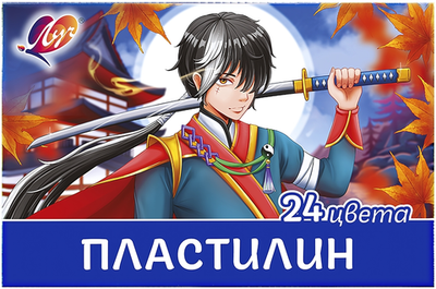 Пластилин классический 24 цв. "Аниме" (Луч)