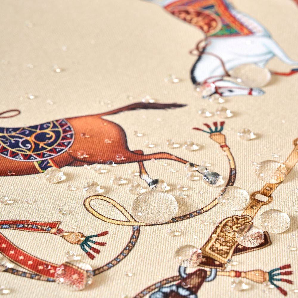 СКАТЕРТЬ ОВАЛЬНАЯ "PASSAGE"140Х180СМ ,БЕЖЕВЫЙ, 100% ХЛОПОК,ТВИЛ, ПРОПИТКА