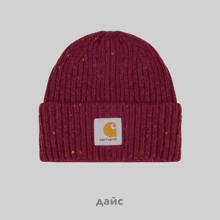 Шапка Carhartt WIP Anglistic Beanie артикул:I013193_malbec - купить в магазине Дайс