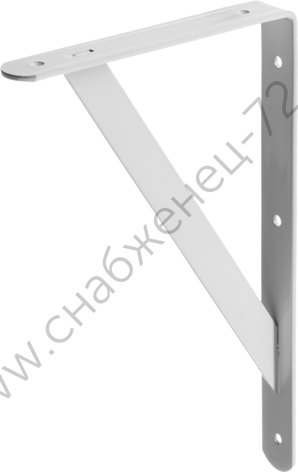 STAYER 300х200х30х4 мм, белый, усиленный уголок-кронштейн (37422-1)