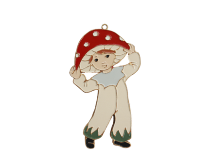 Елочная игрушка Мальчик Мухоморчик