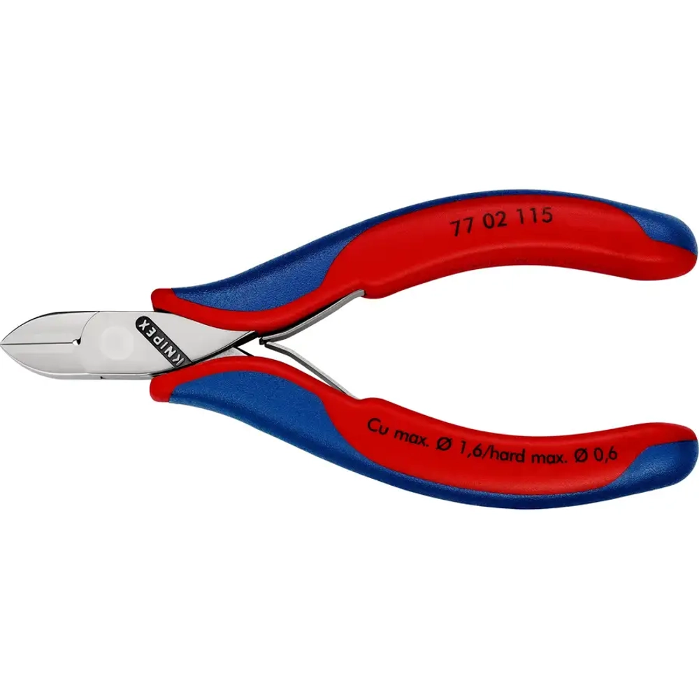 Кусачки боковые для электроники 115 мм Knipex 77 02 115