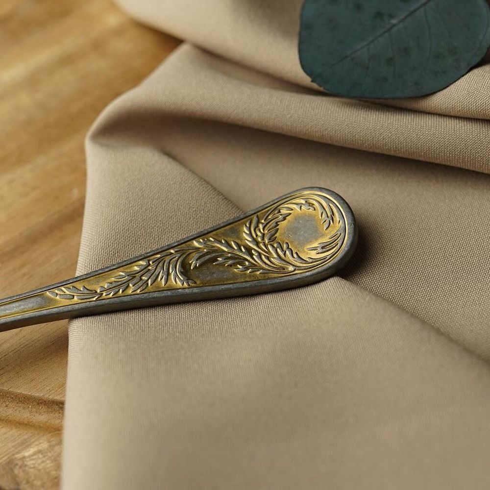 Ложка столовая 20,2 см матовая с золотом   P.L. Proff Cuisine [12]