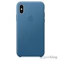Leather Case iPhone XS Max Cape Cod Blue «Лазурная волна»