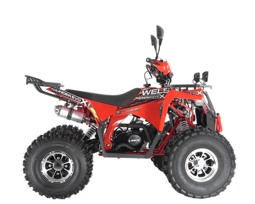 Квадроцикл Wels Thunder EVO-ST 125 куб/см 10 л.с колеса 8" цвет Красный