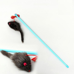 Дразнилка-удочка с серой мышью