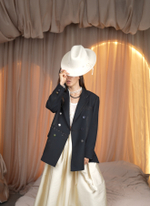 Жакет из шелка/шерсти со множеством деталей