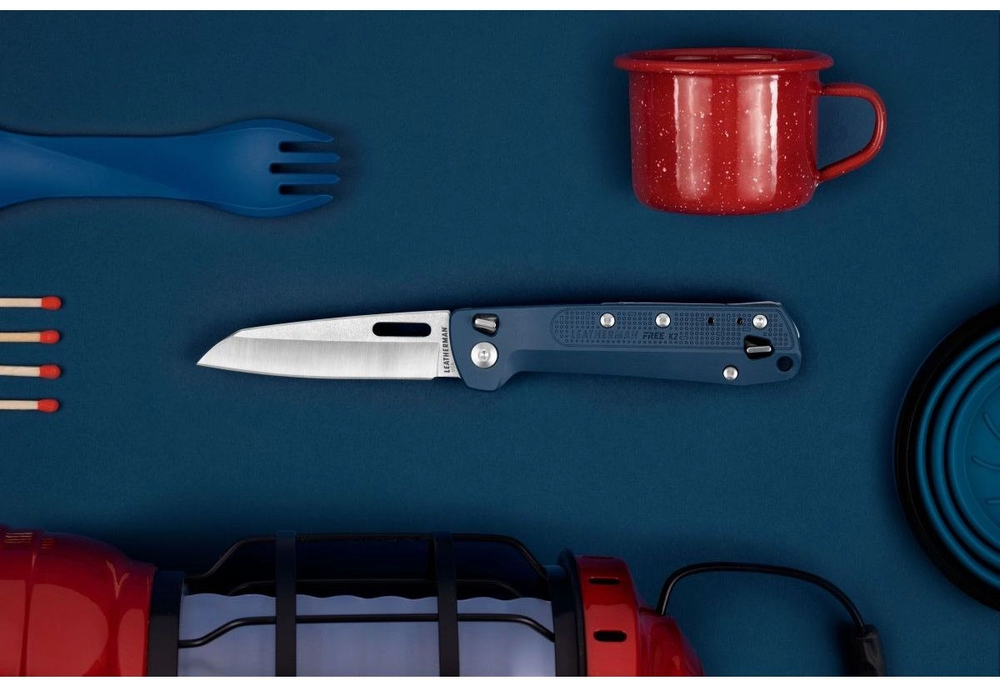 Мультитул Leatherman Free К2, 8 функций, синий