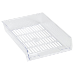 Лоток для бумаг горизонтальный сетчатый, прозрачный "Респект" (Стамм)