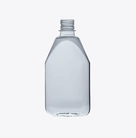 Флакон 400 мл 28 мм ПЭТ плоский