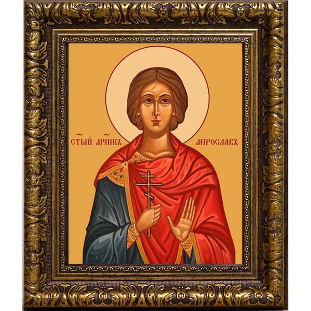 Святой Мирослав. Икона на холсте.