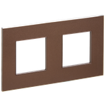 SKANDY Рамка 2-местная SK-F32Br металл шоколад IEK