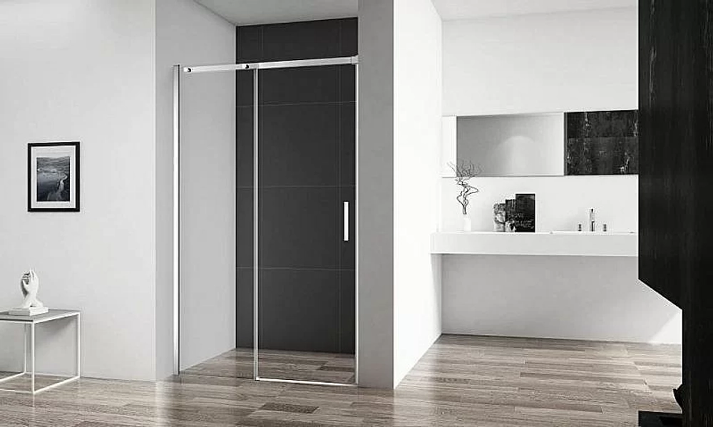 Душевая дверь Belbagno ACQUA BF-1 100 стекло прозрачное/профиль хром