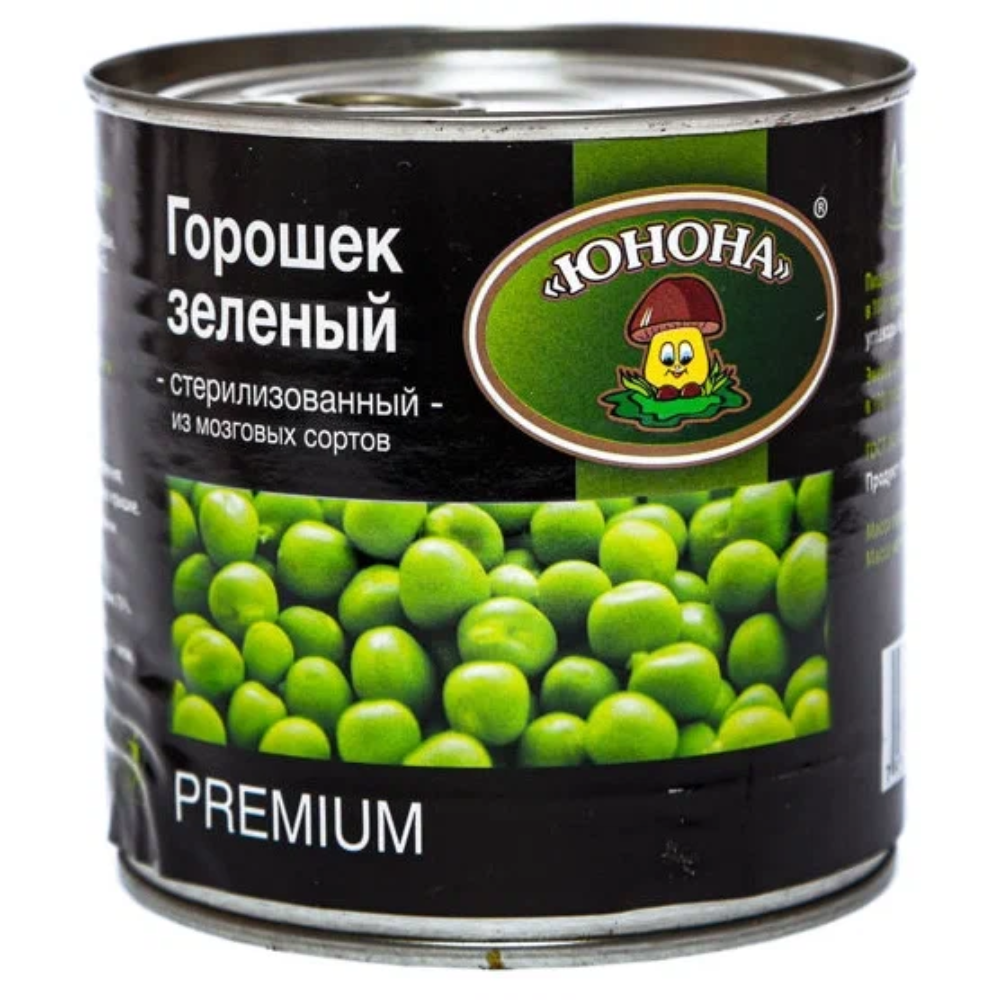 Горошек зеленый Юнона 420 гр