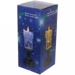 Сувенир с подсветкой Christmas «Свеча со снеговичками» 26 см (без музыки)