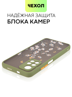 Чехол BROSCORP для Poco M4 Pro 5G оптом (арт. XM-PM4P-ST-TPU-KHAKI-PRINT)