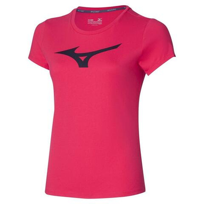 Mizuno T-shirt RB Logo Tee Lady's K2GA1803 rose red