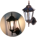 Фонарь садовый «Огонь» 38*19*20 см, на солнечной батарее (свеч., теплый белый) 1 LED, 3 реж., датчик движ.