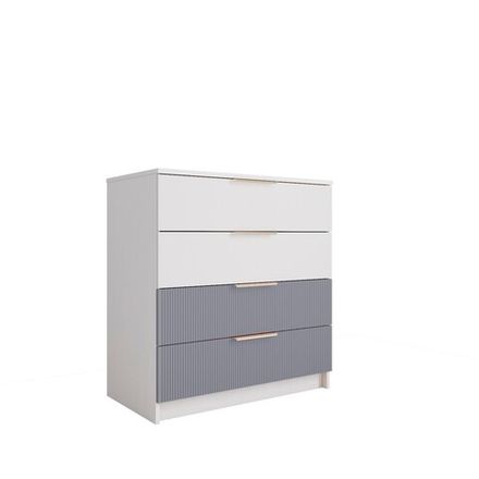 Комод 800 Лавис КМД 800.1 (Белый/Серый эмалит)