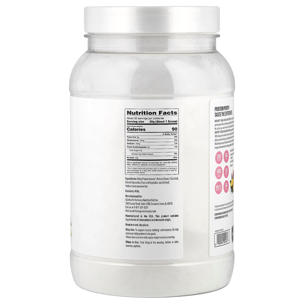 Isopure, протеиновый порошок, со вкусом тропического пунша, 900 г (1,98 фунта)