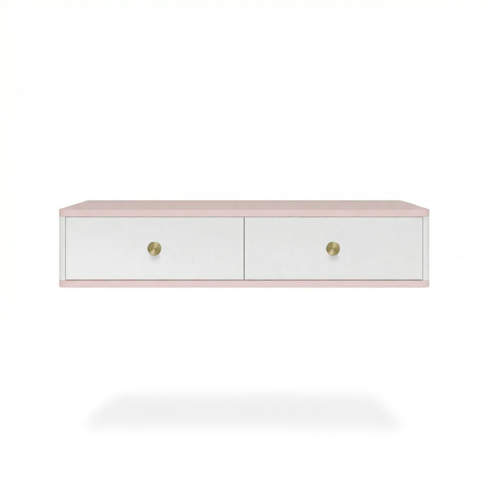 Подвесной туалетный столик консоль Royal 5310 эко (Зефир-р.золото)