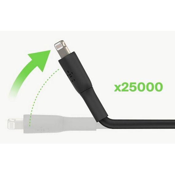 Кабель Belkin BoostCharge Lightning - USB-A 1 м (CAA001btMBK) черный