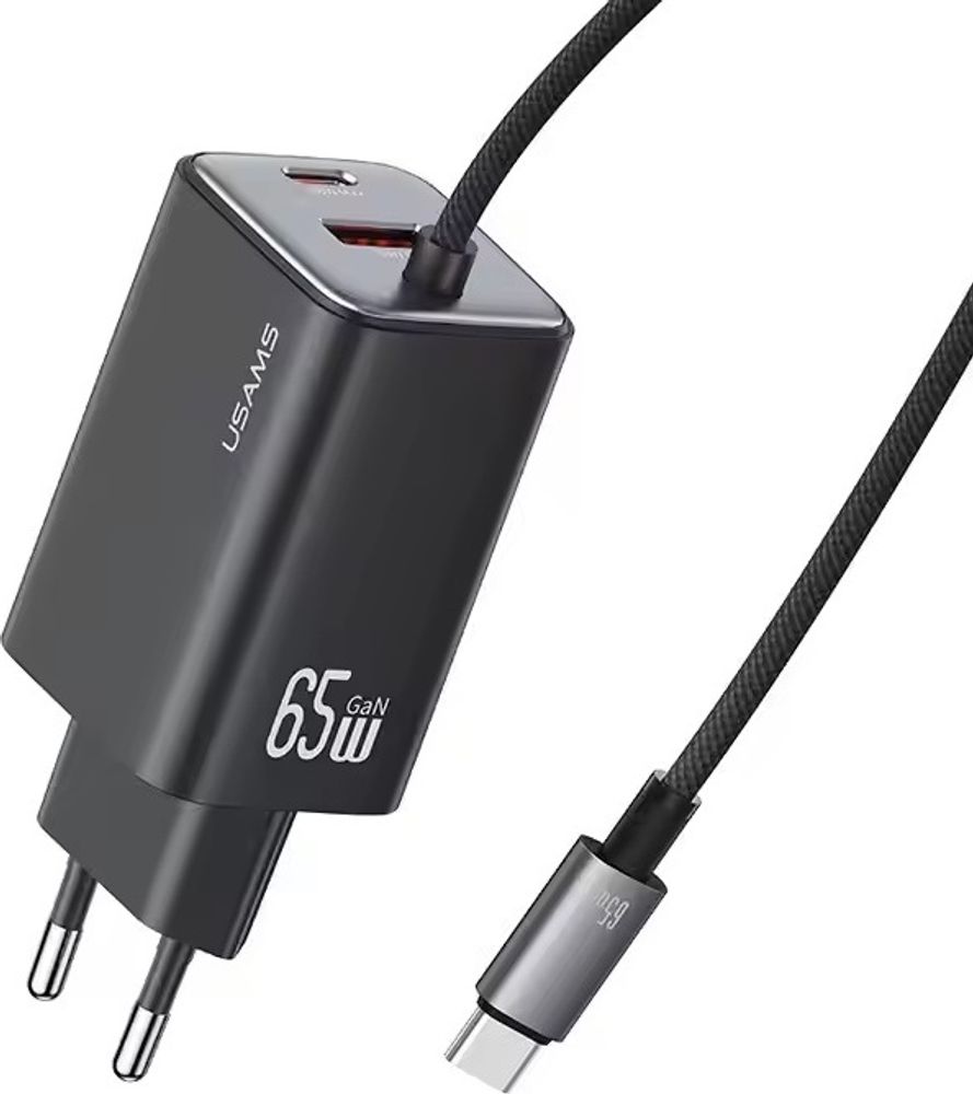 Зарядное устройство Usams CC266TC01 USB Type-C, USB черный