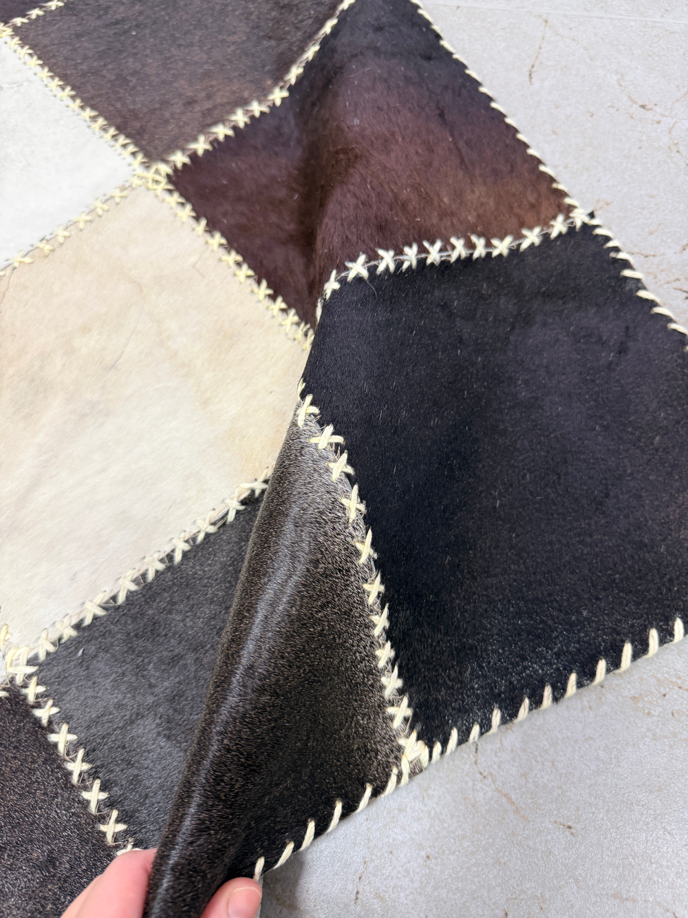 Ковер овальный натуральный Телячья шкура , 180х120