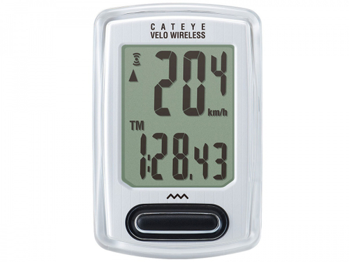 Велокомпьютер Velo Wireless 8 функций БЕСПРОВОДНОЙ белый CAT EYE NEW