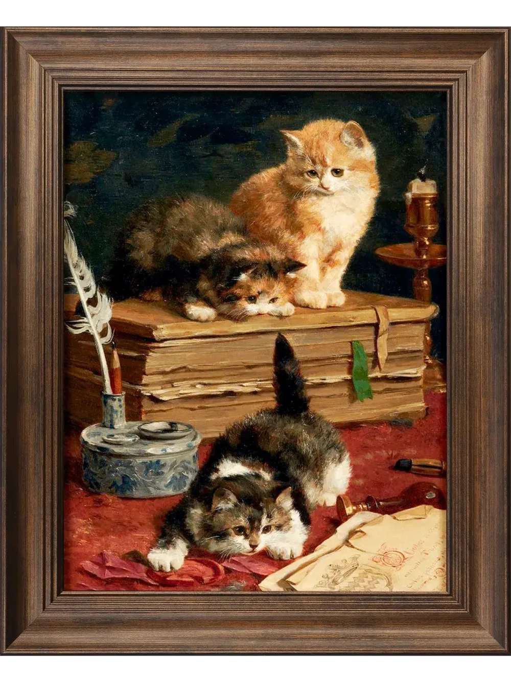 Картина интерьерная на холсте в раме 25*31 см